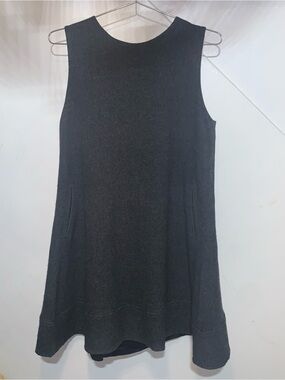 Theory Charcoal Sleeveless A-Line Knit Dress – Size 12 (True to Size)